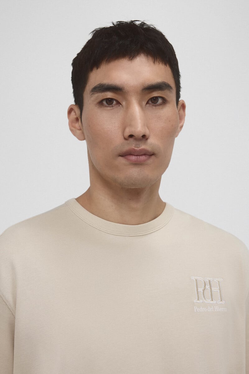 pedro del hierro Camiseta lisa logo bordado