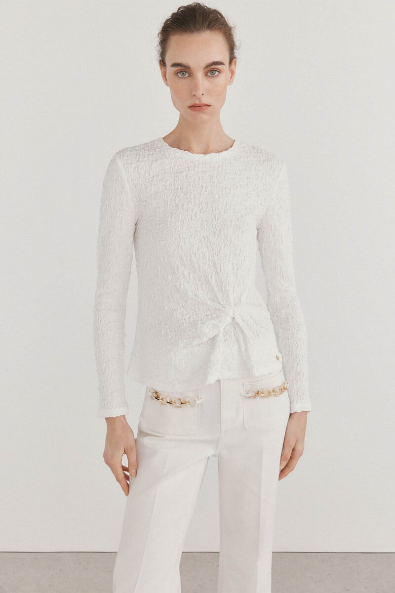 pedro del hierro Camiseta lisa manga larga