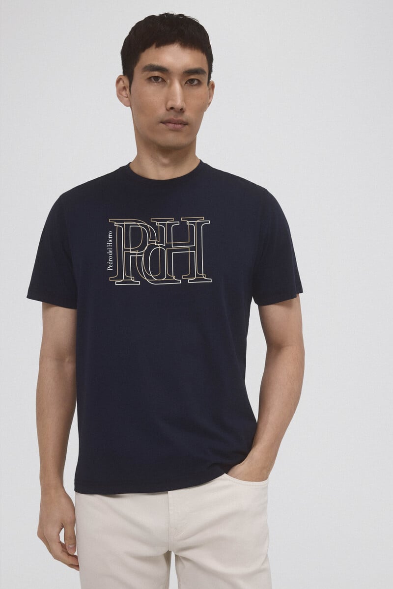 Pedro Del Hierro Camiseta Logo Grande