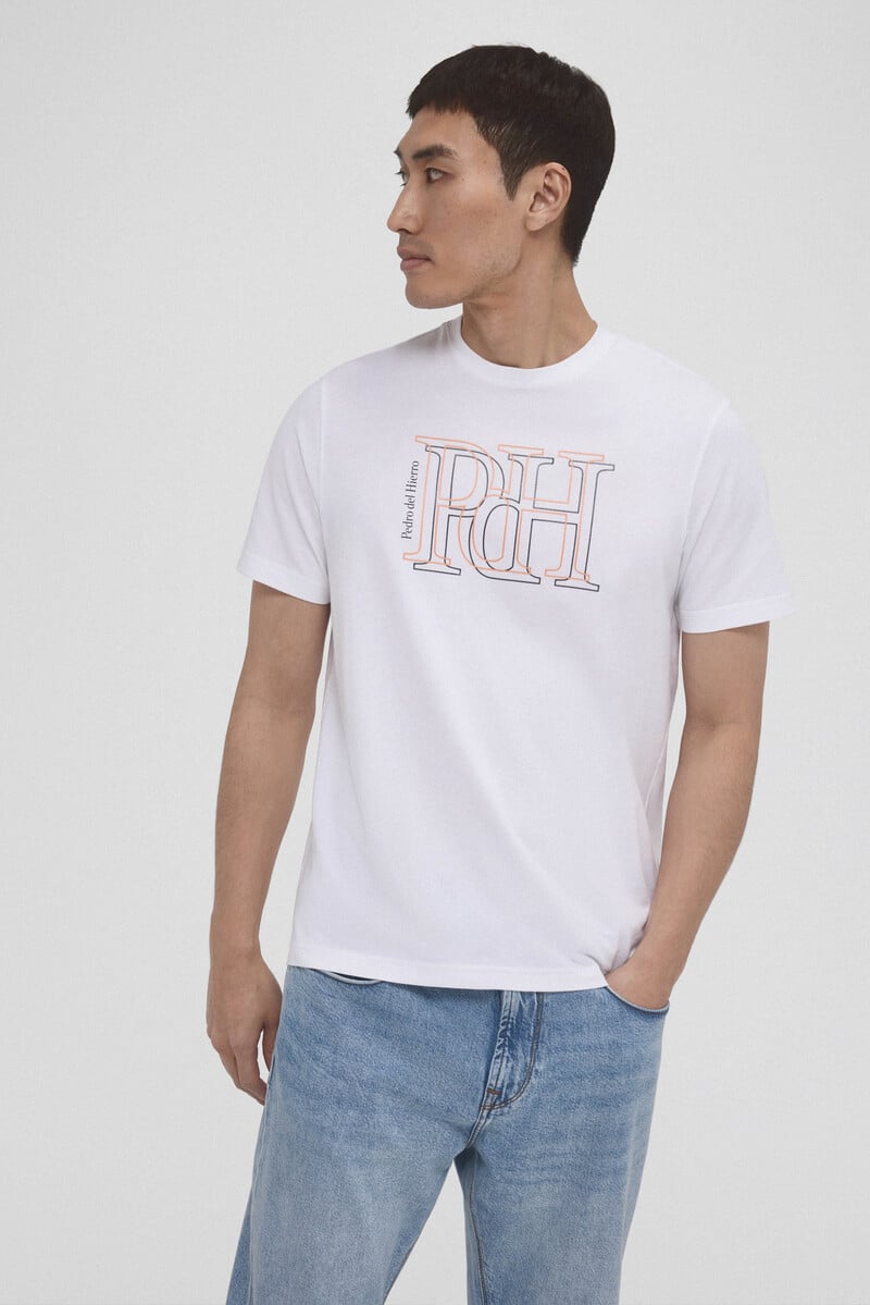 Pedro Del Hierro Camiseta Logo Grande