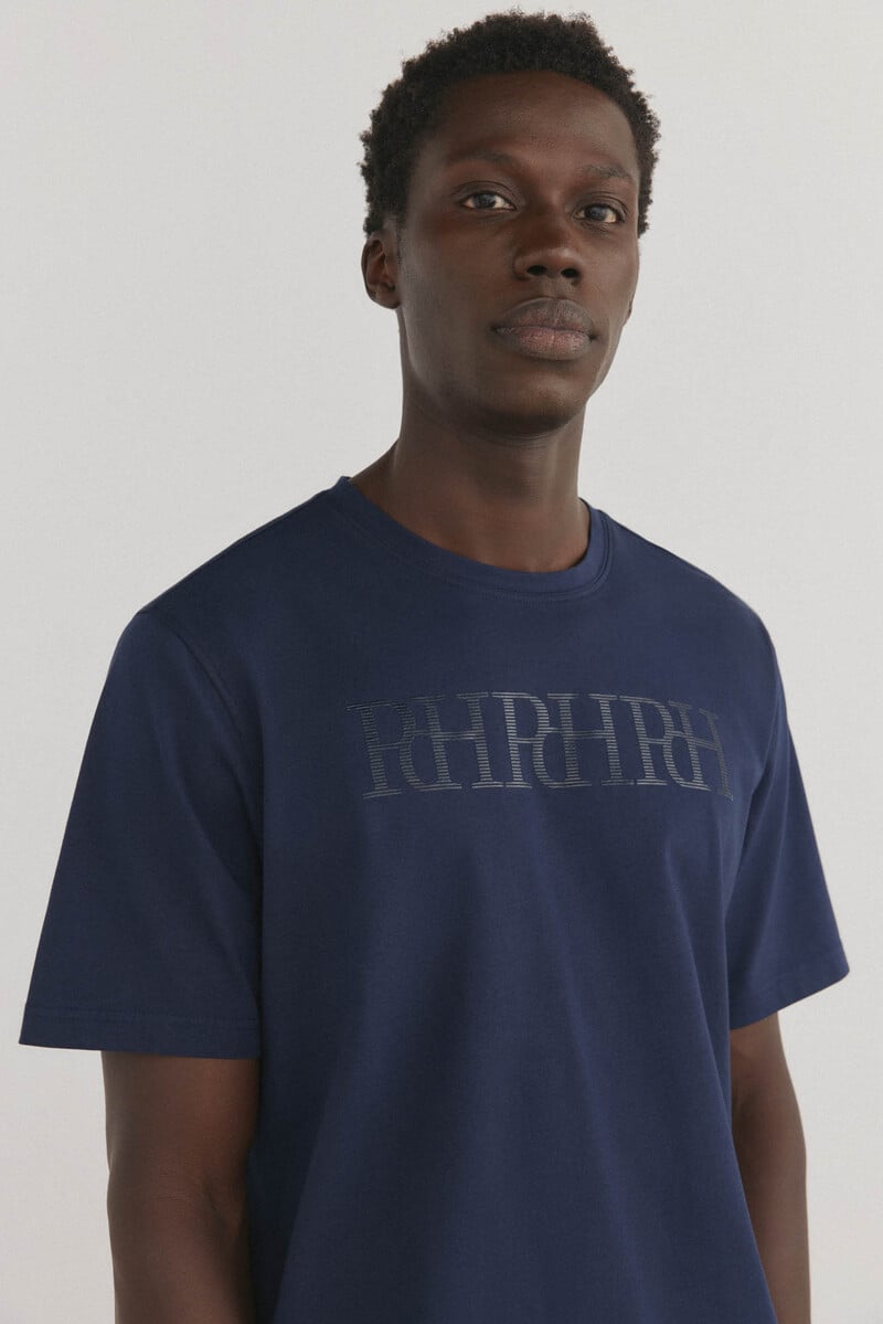 Pedro Del Hierro Camiseta Logo Grande Fantasía