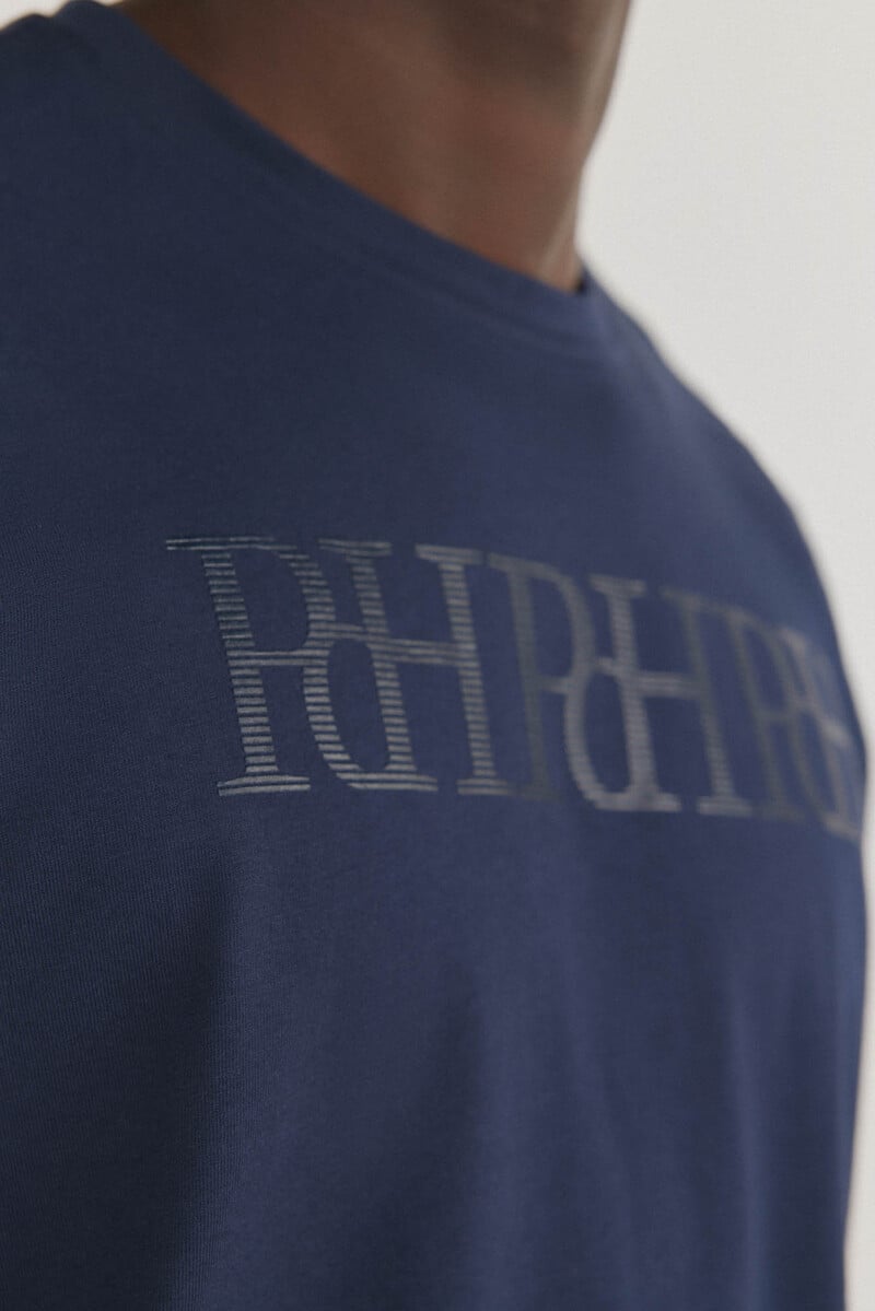 Pedro Del Hierro Camiseta Logo Grande Fantasía