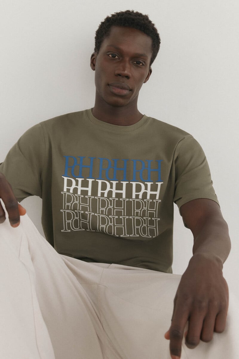 pedro del hierro Camiseta logos estampados
