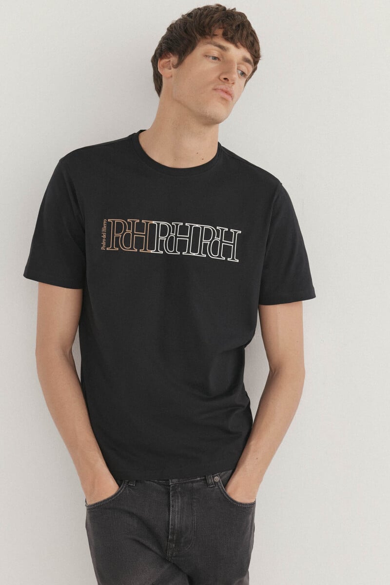 pedro del hierro Camiseta logos estampados