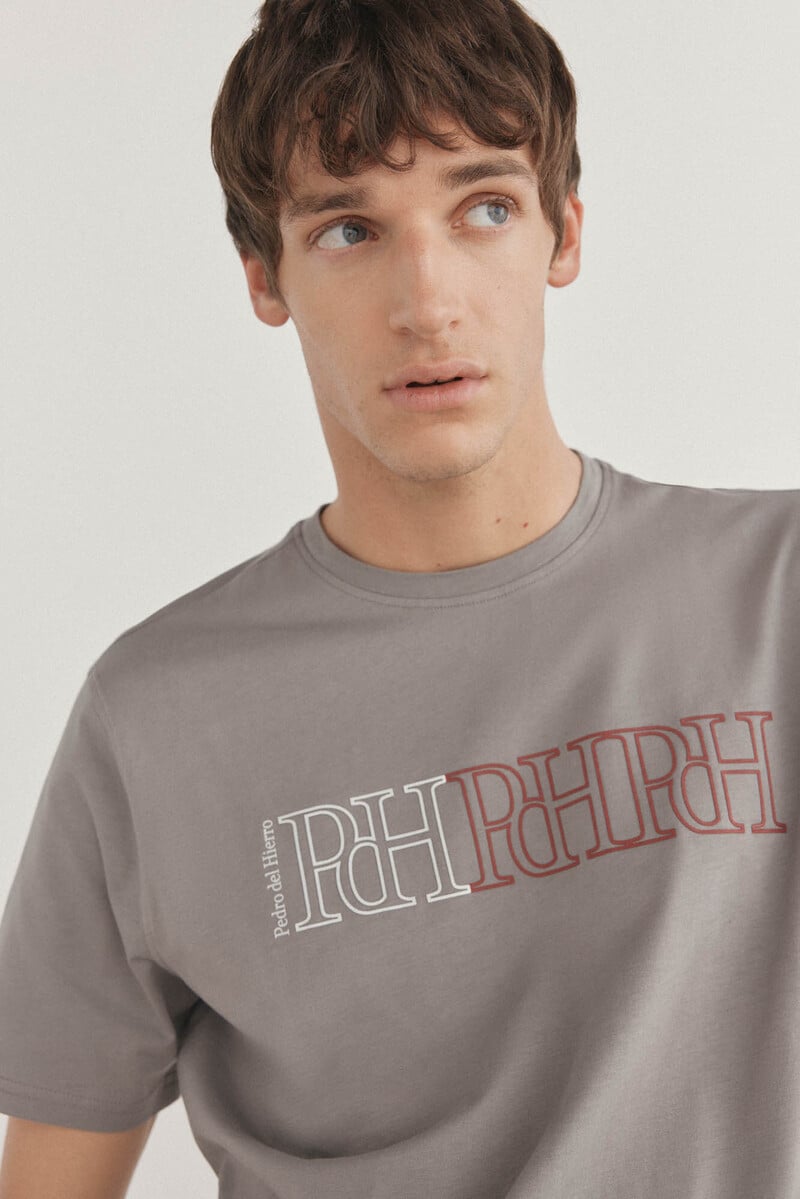 pedro del hierro Camiseta logos estampados