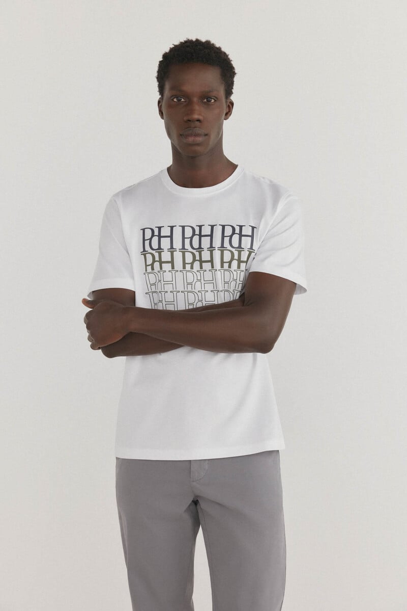 pedro del hierro Camiseta logos estampados