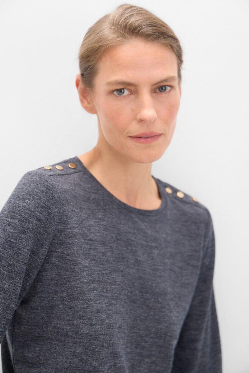 Pedro Del Hierro Camiseta Manga Larga Con Botones