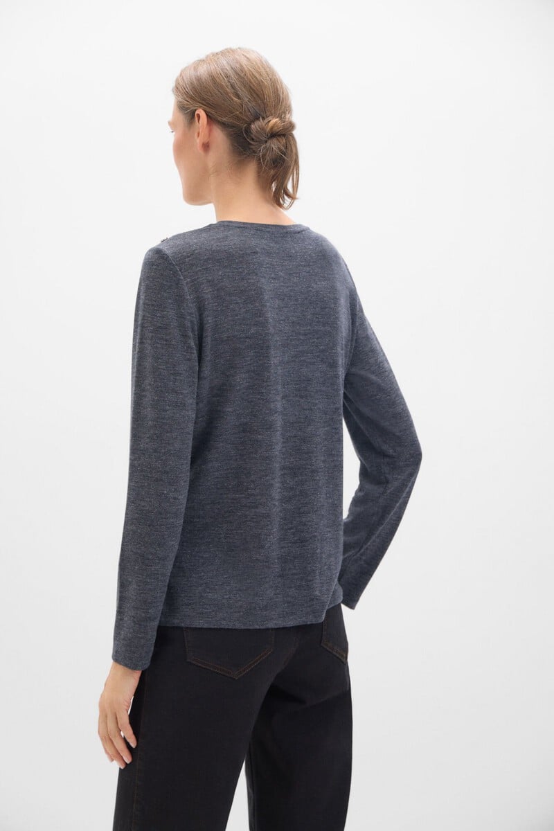 Pedro Del Hierro Camiseta Manga Larga Con Botones