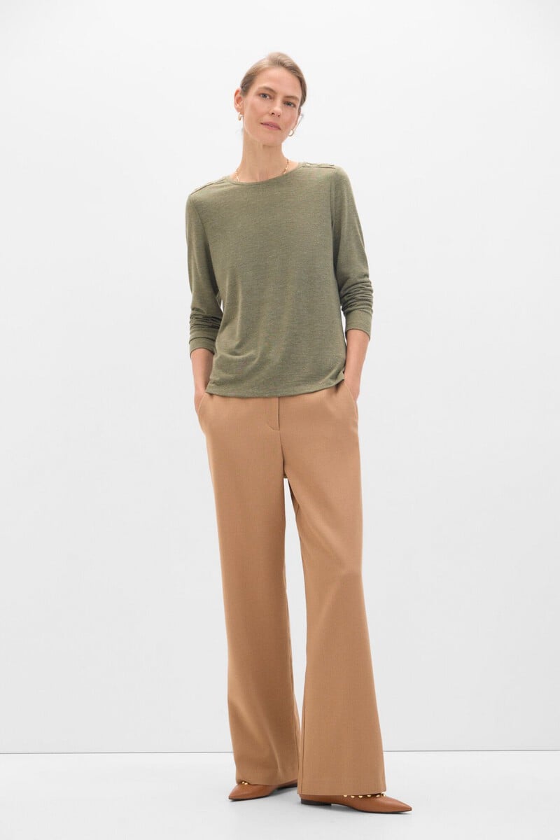 Pedro Del Hierro Camiseta Manga Larga Con Botones