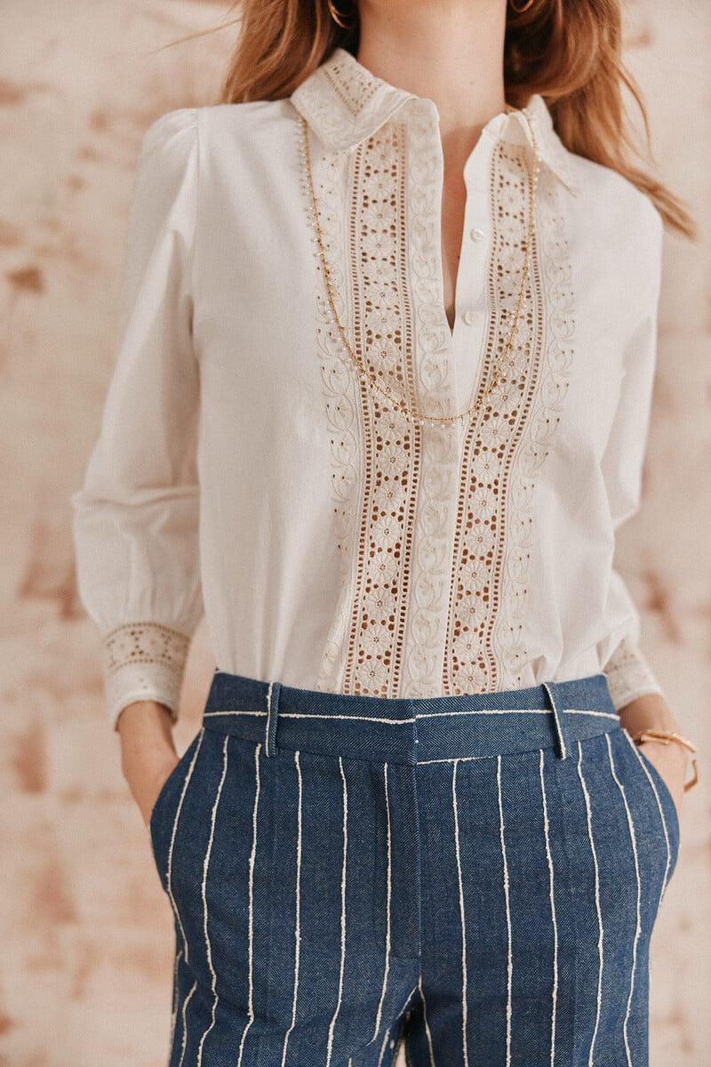 Pedro Del Hierro Candelaria. Camisa Bordada