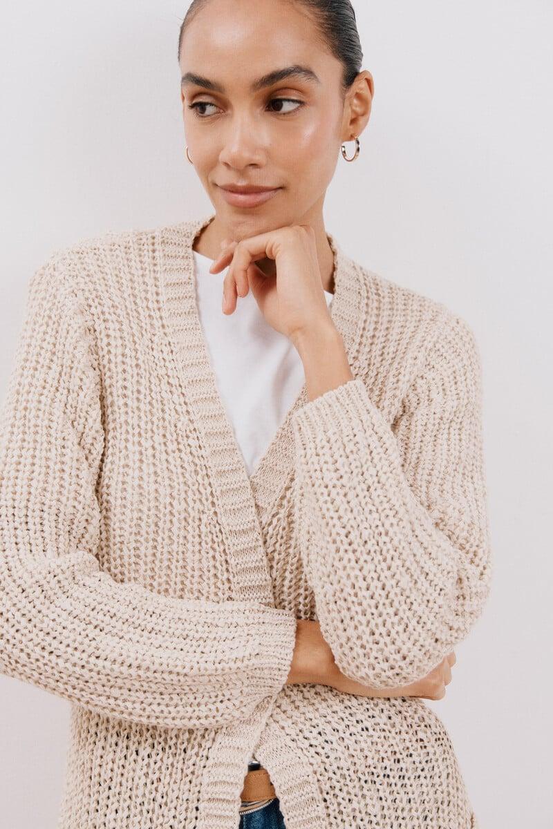 Pedro Del Hierro Cárdigan Abierto Bolsillos