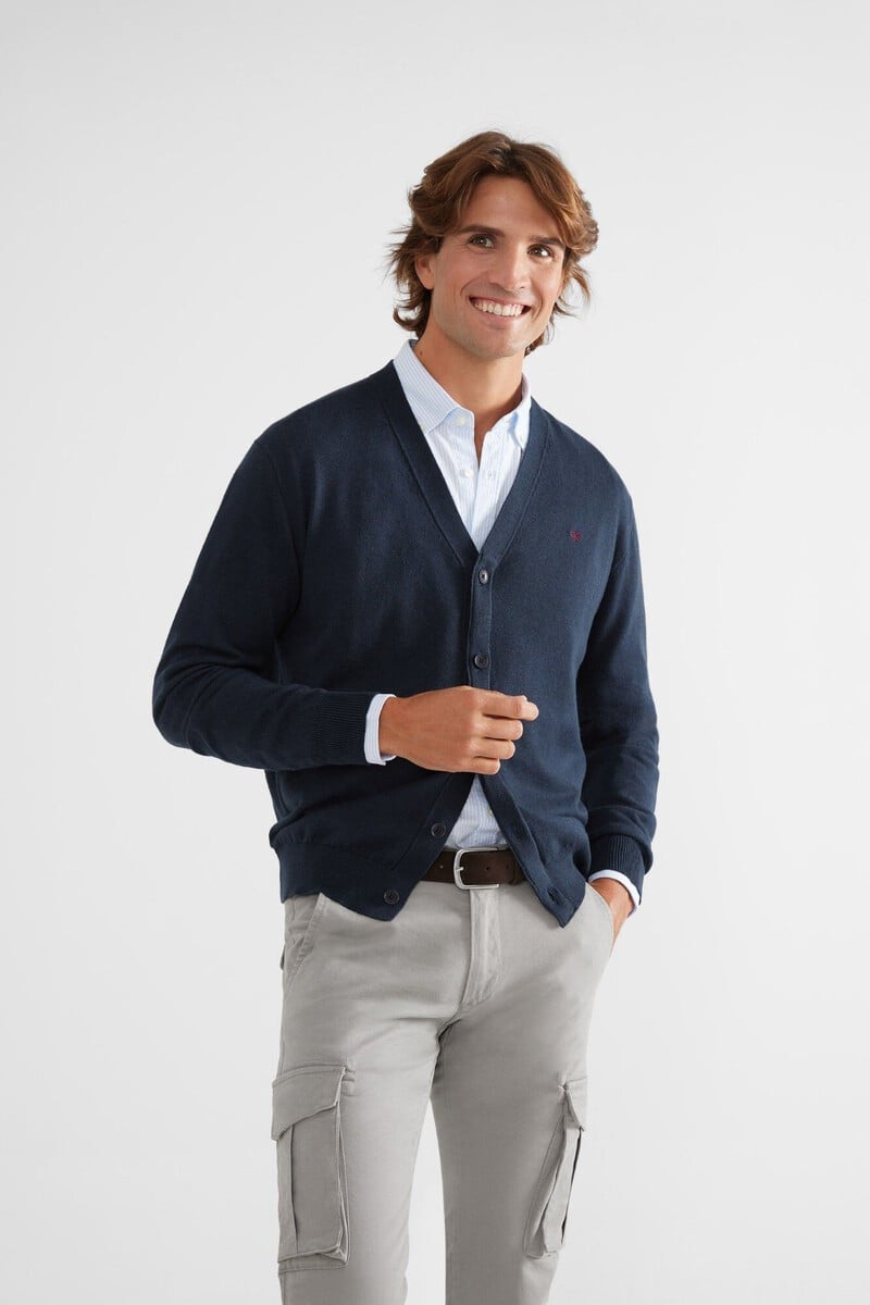 Pedro Del Hierro Cárdigan Clásico Liso