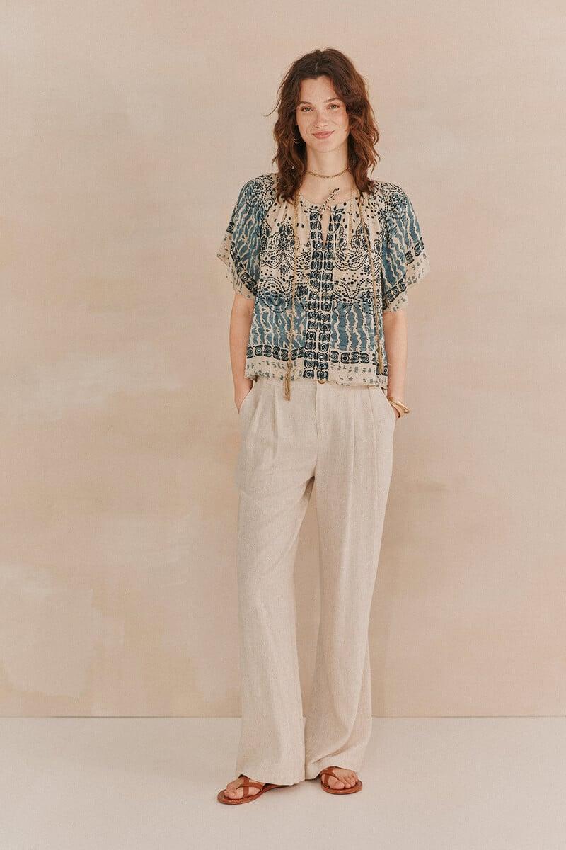 Pedro Del Hierro Casiopea. Top Estampado