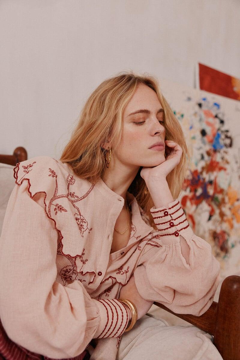 pedro del hierro Catherine. Blusa cuello