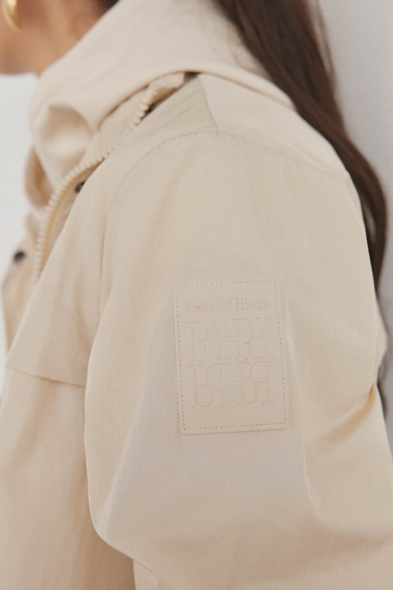 Pedro Del Hierro Cazadora Larga Capucha