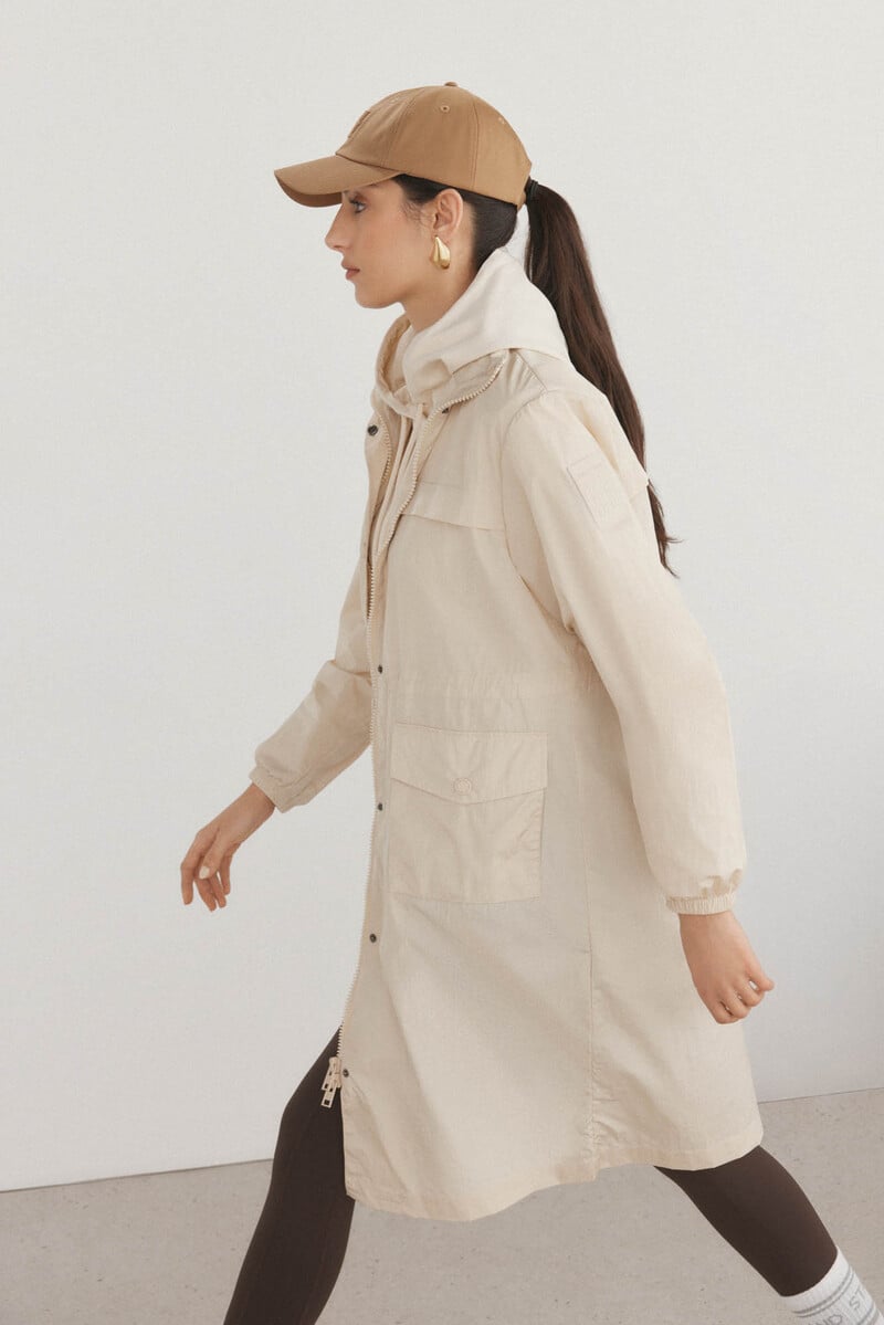 pedro del hierro Cazadora larga capucha