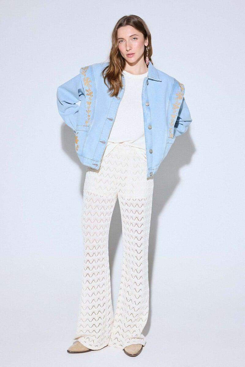 Pedro Del Hierro Cazadora Vaquera Bordada