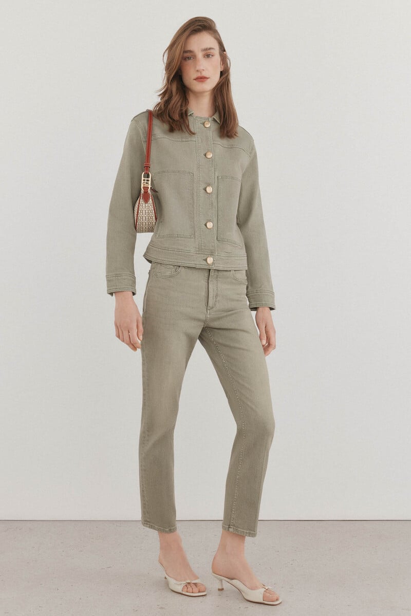 Pedro Del Hierro Cazadora Vaquera Verde