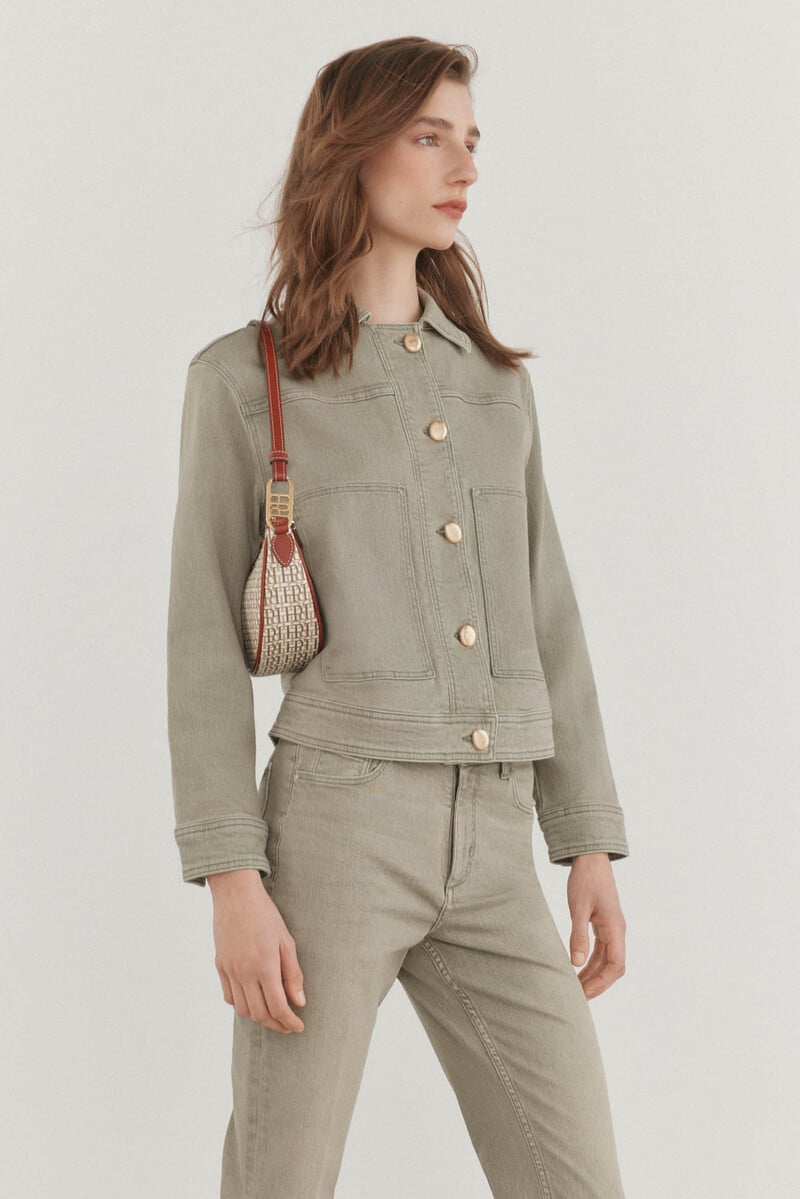 Pedro Del Hierro Cazadora Vaquera Verde