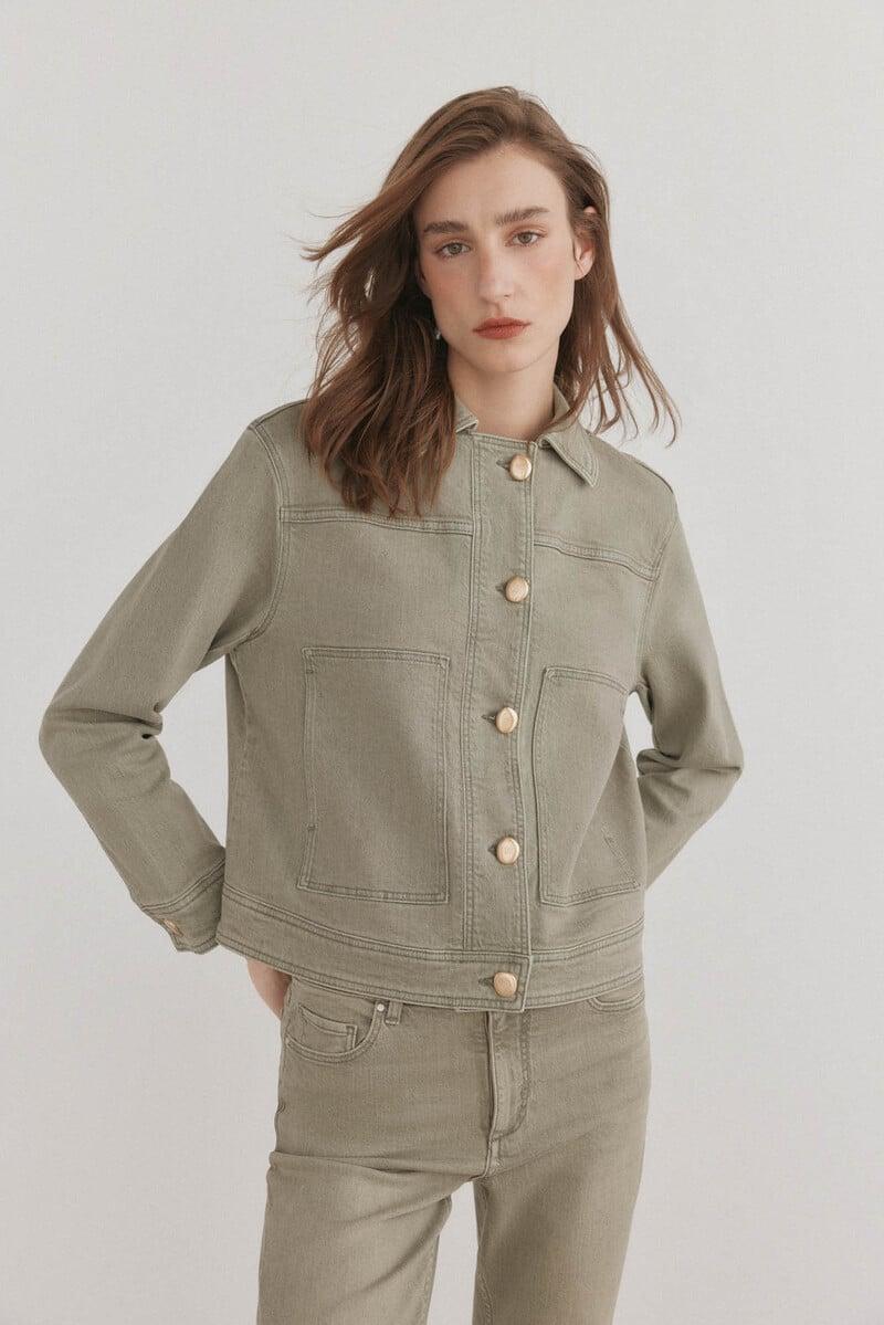 Pedro Del Hierro Cazadora Vaquera Verde