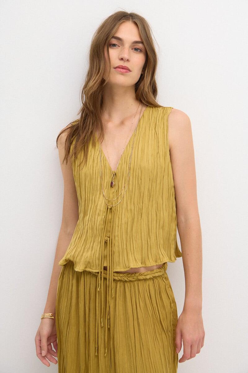 Pedro Del Hierro Cecilia. Top Plisado