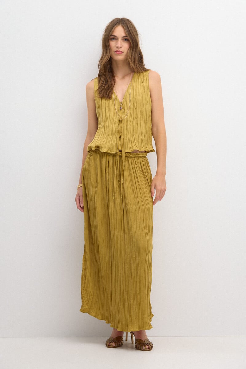 Pedro Del Hierro Cecilia. Top Plisado