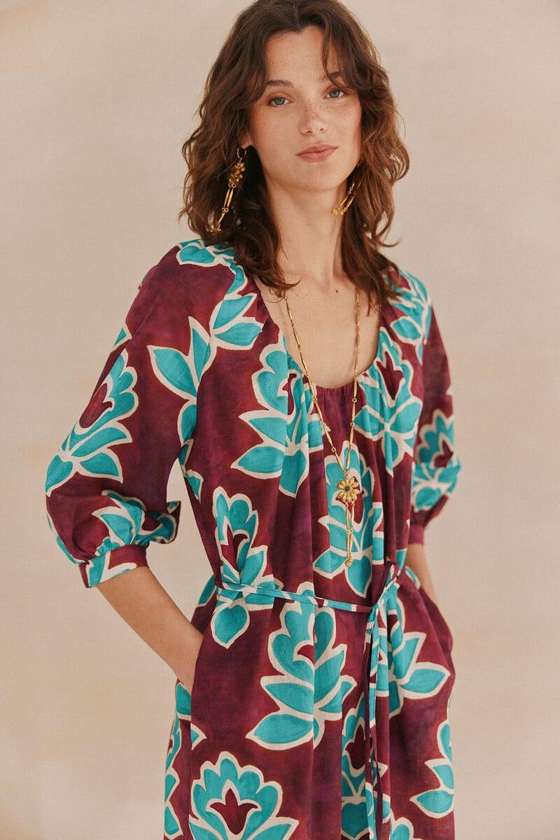 Pedro Del Hierro Celina. Vestido Estampado