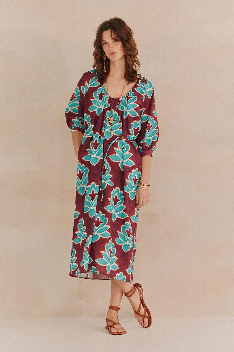 pedro del hierro Celina. Vestido estampado