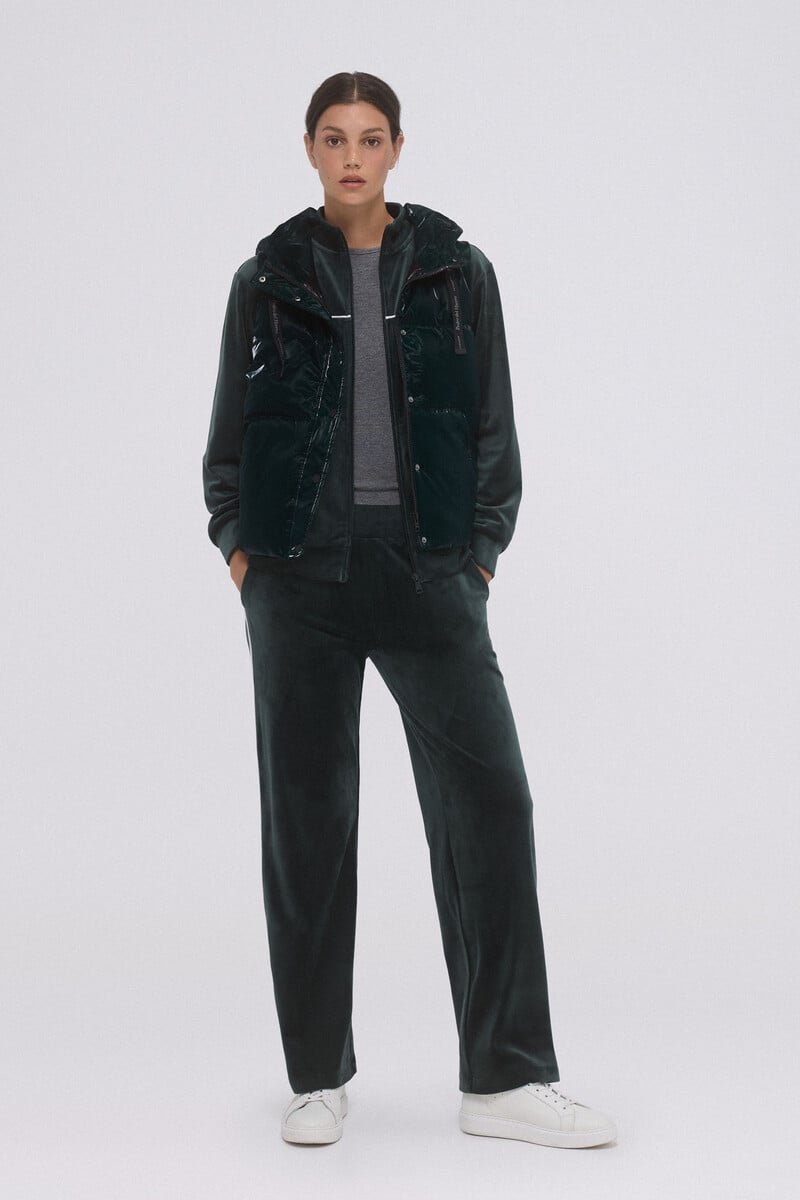 Pedro Del Hierro Chaleco Brillo Capucha