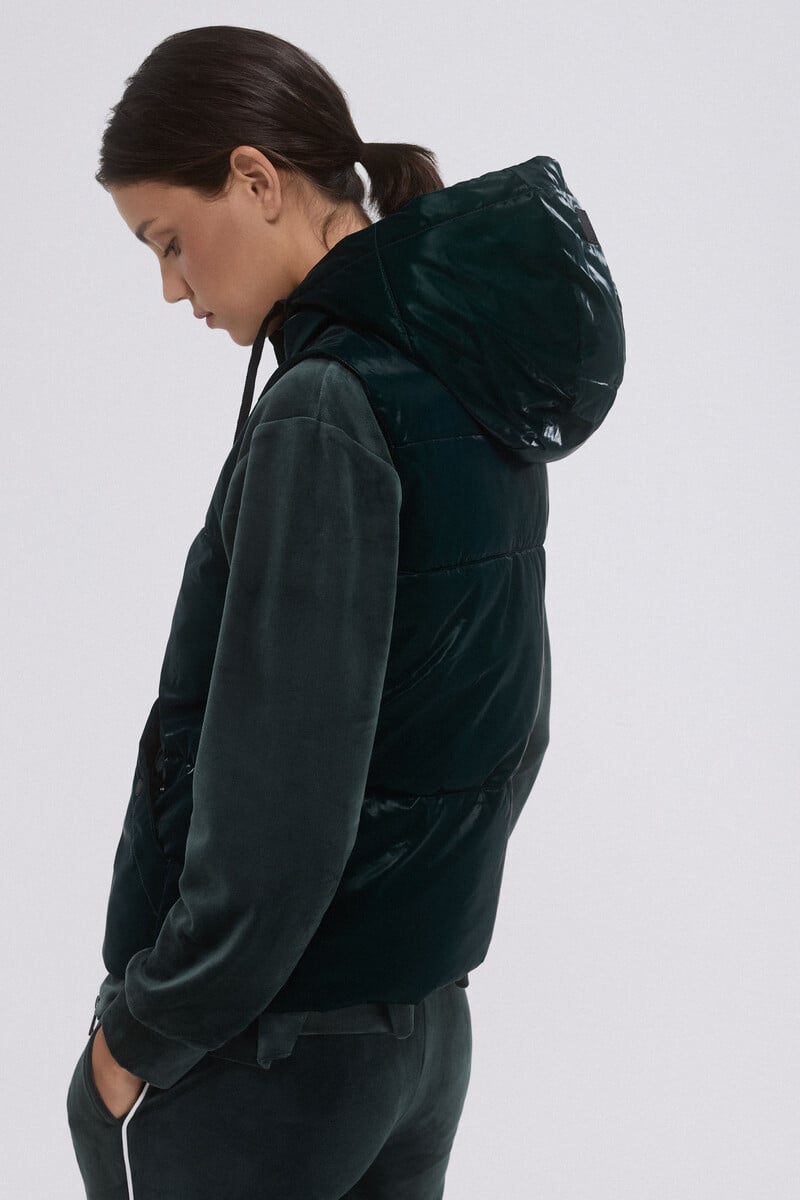 pedro del hierro Chaleco brillo capucha