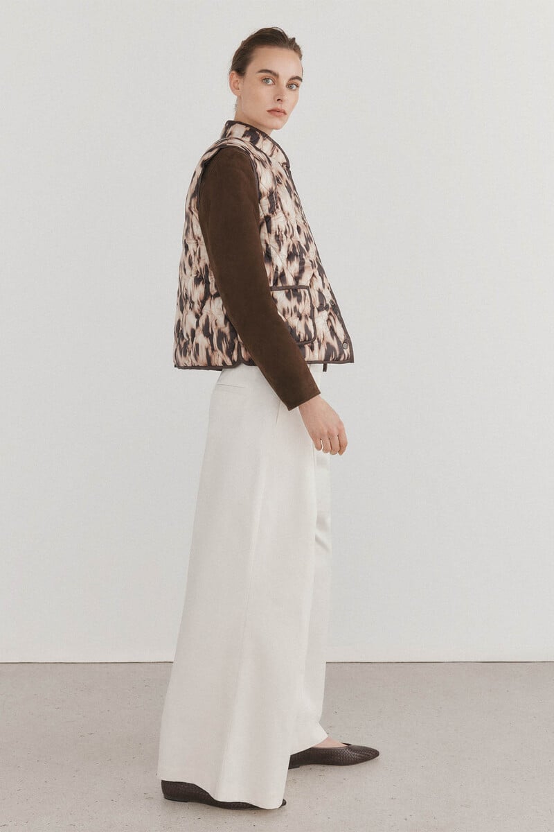 Pedro Del Hierro Chaleco Estampado Acolchado