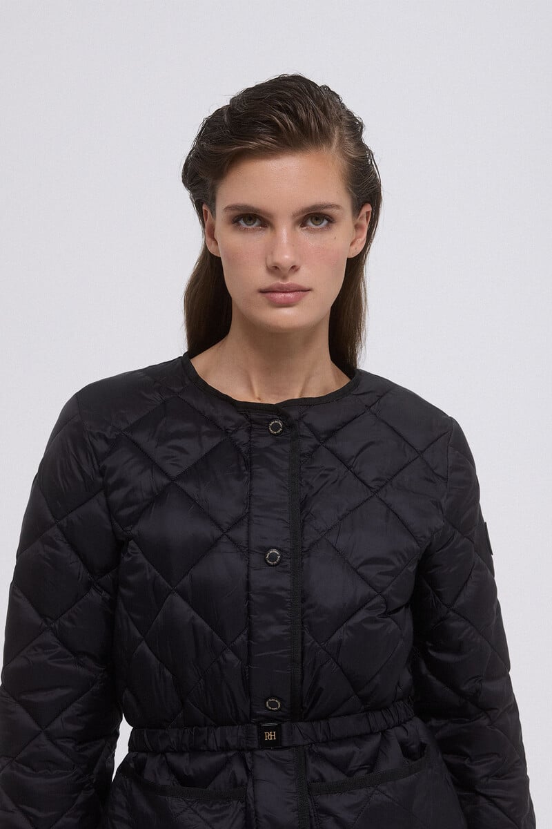 Pedro Del Hierro Chaqueta Acolchada Cinturón