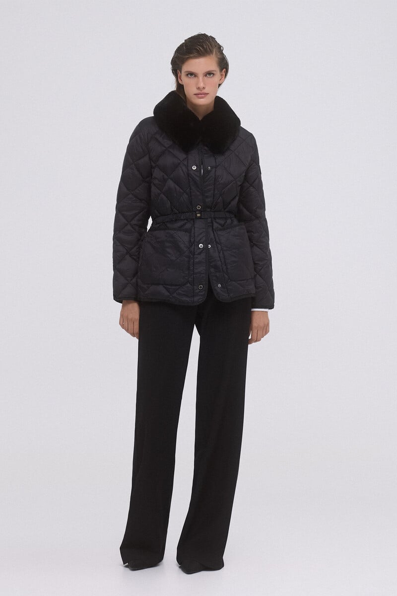 Pedro Del Hierro Chaqueta Acolchada Cinturón