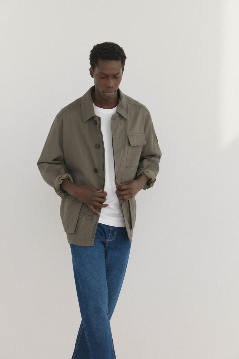 pedro del hierro Chaqueta algodón y lino