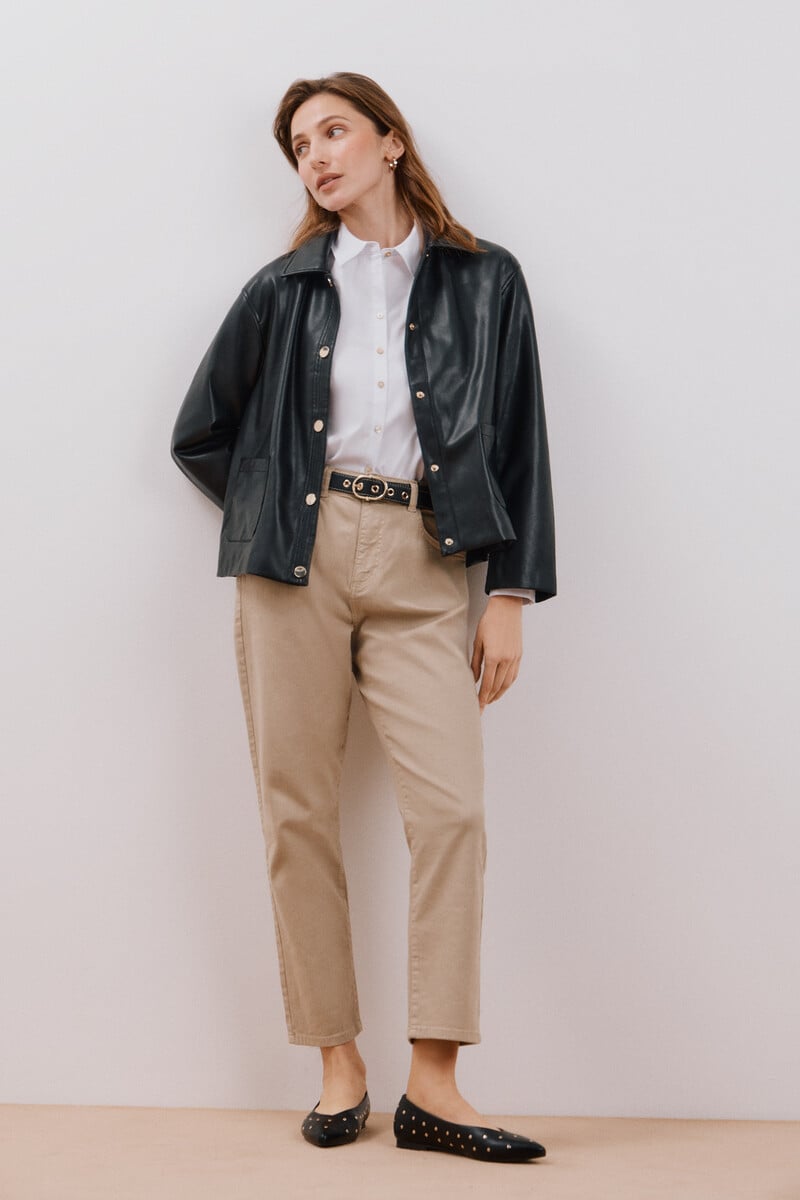 Pedro Del Hierro Chaqueta Efecto Piel