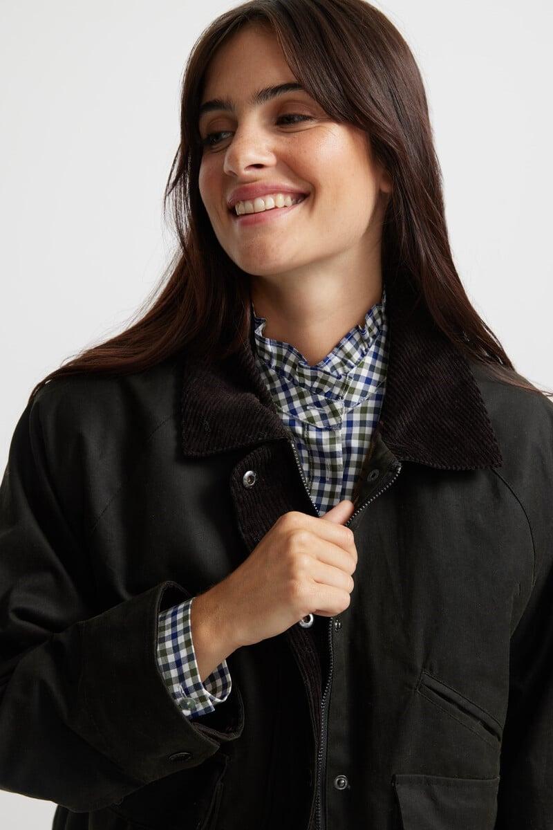 Pedro Del Hierro Chaqueta Encerada Borrego