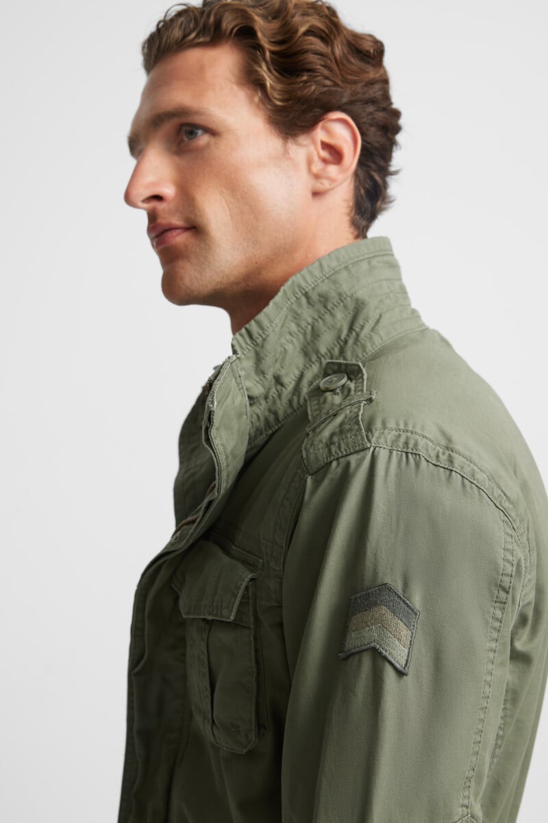 Pedro Del Hierro Chaqueta Militar Garment Dye