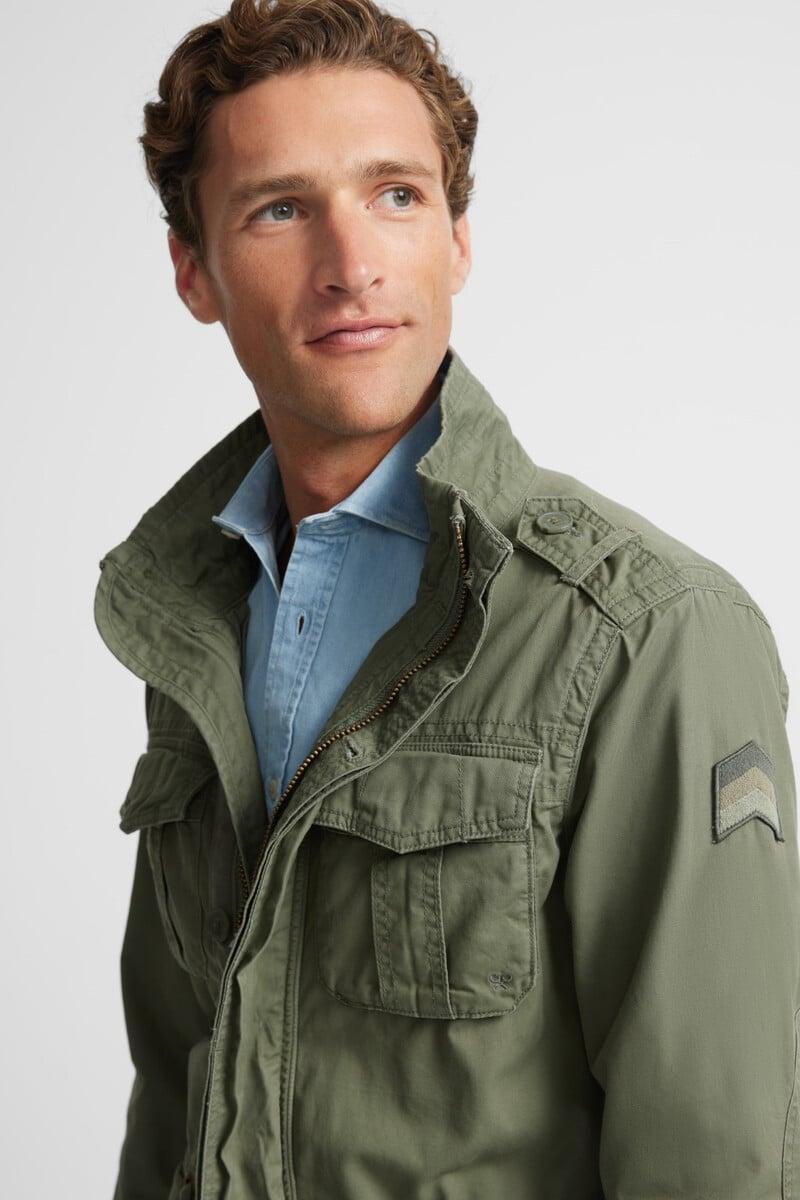Pedro Del Hierro Chaqueta Militar Garment Dye