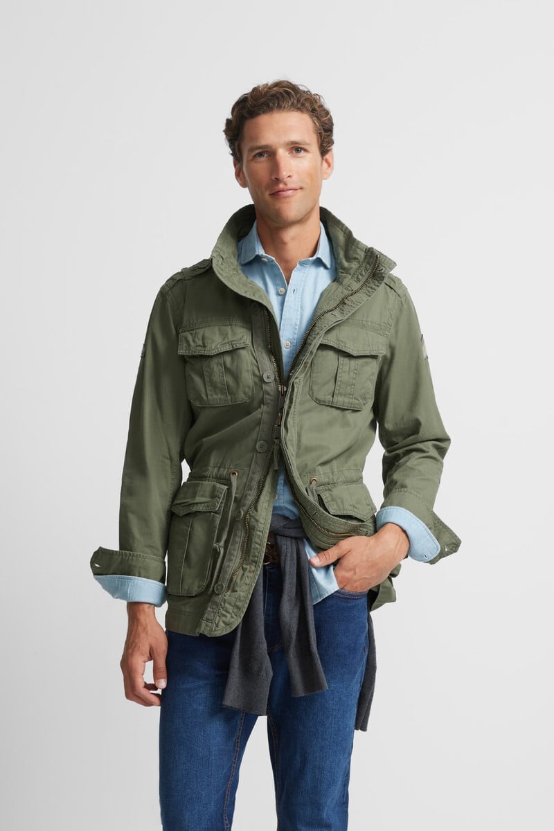 pedro del hierro Chaqueta militar garment dye