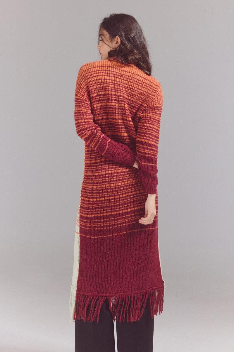 Pedro Del Hierro Chaqueta Punto Flecos