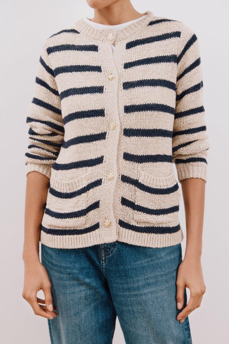 Pedro Del Hierro Chaqueta Rayas Bicolor