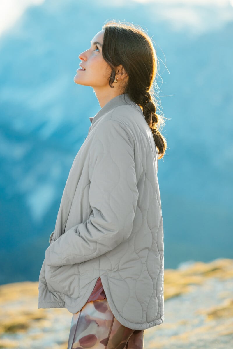 pedro del hierro Chaqueta técnica acolchada kaki