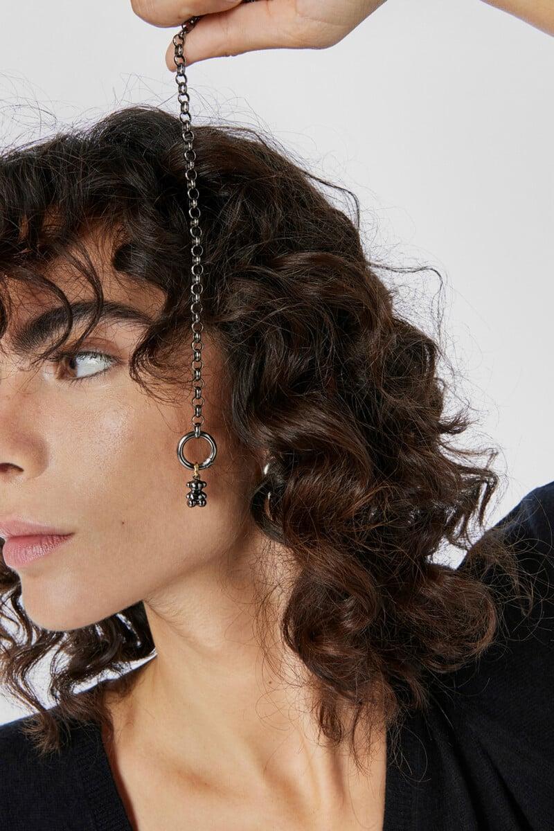 Pedro Del Hierro Colgante Oso De Plata Dark Silver