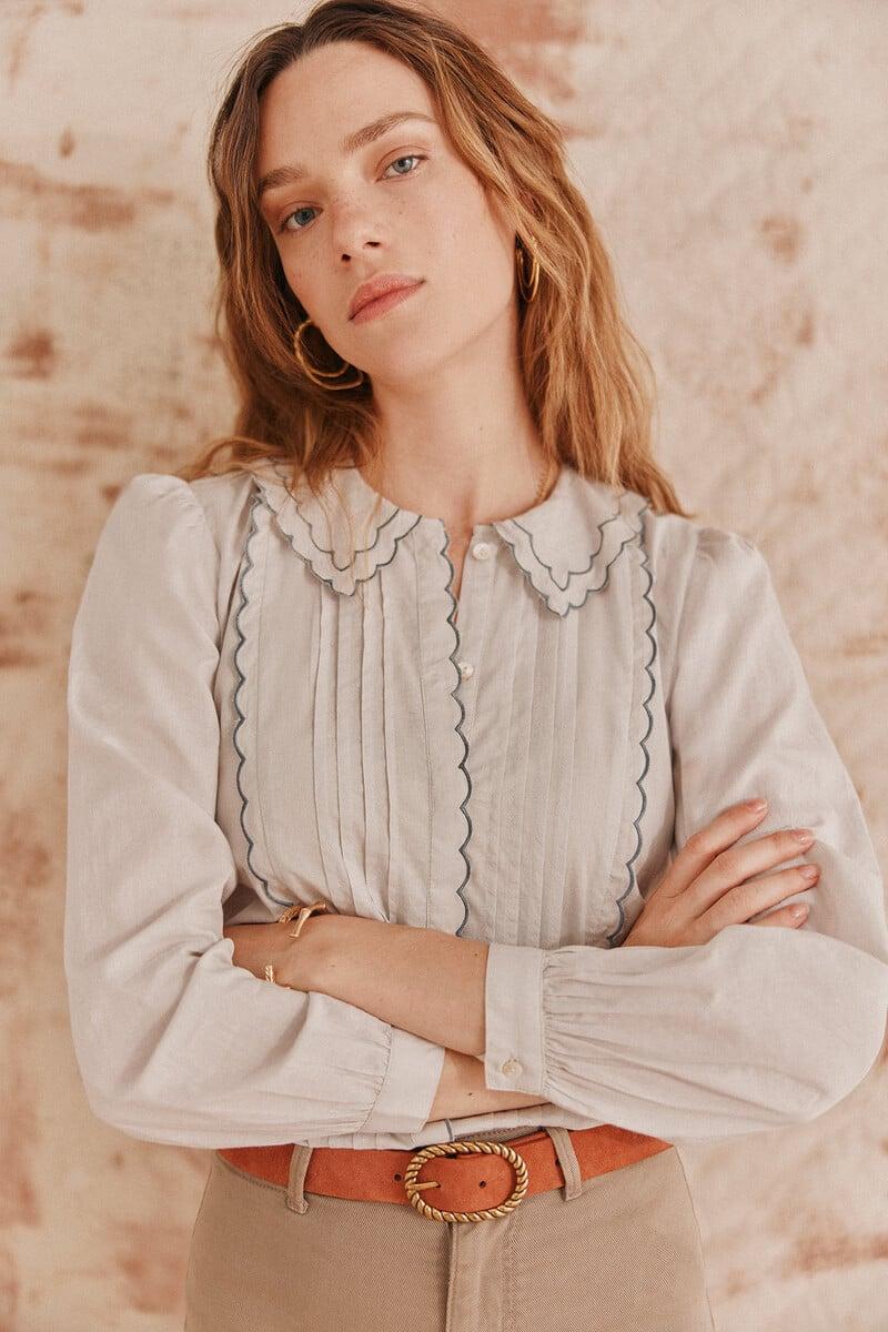 Pedro Del Hierro Cora. Camisa Cuello Festoneado