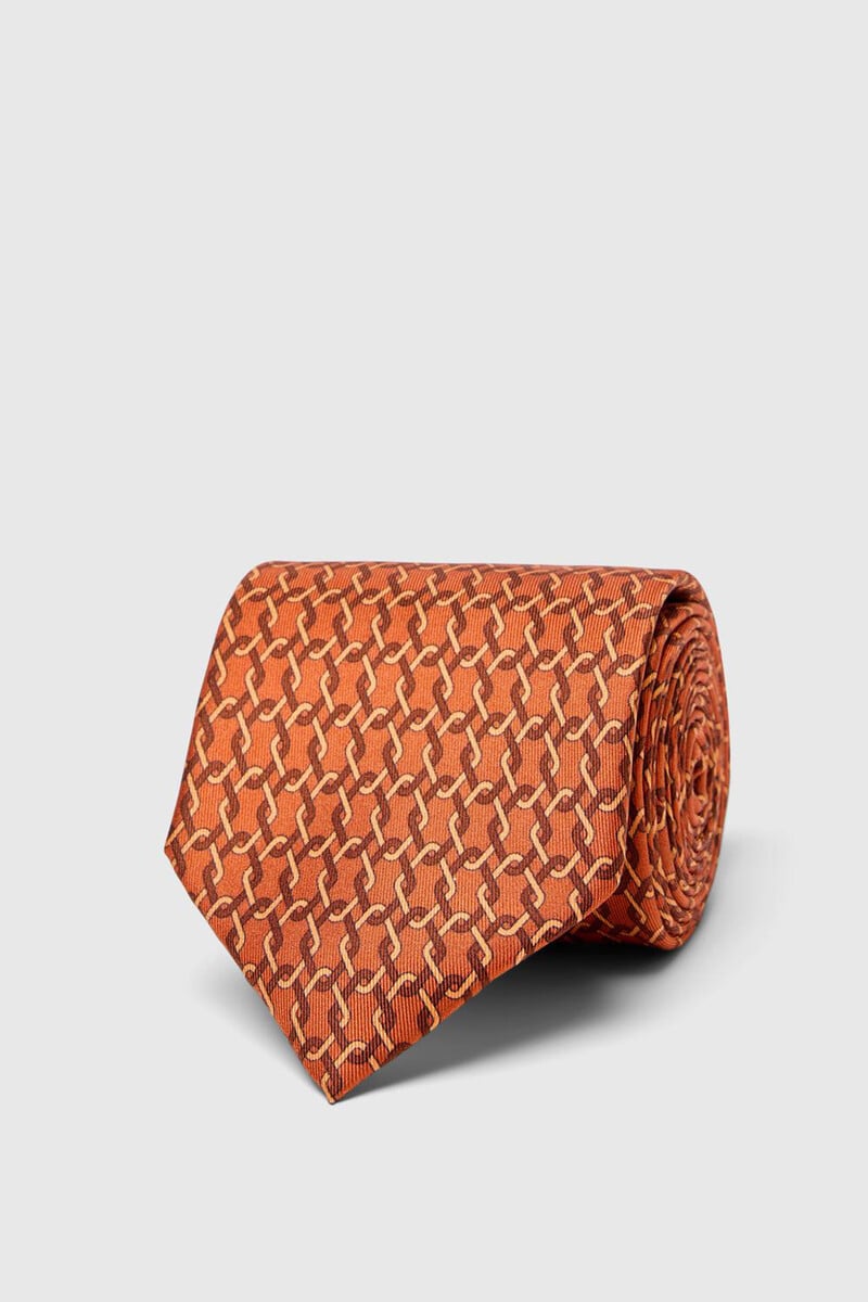 Pedro Del Hierro Corbata Con Print 100% Seda