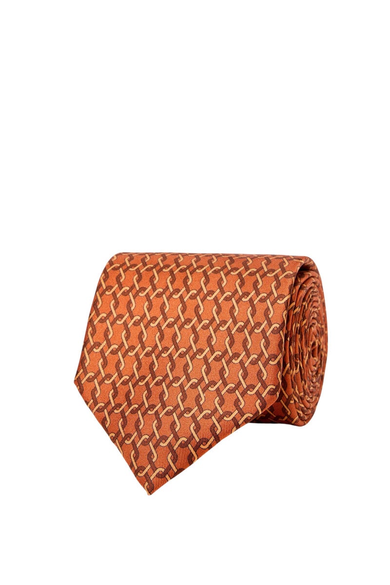 pedro del hierro Corbata con print 100% seda