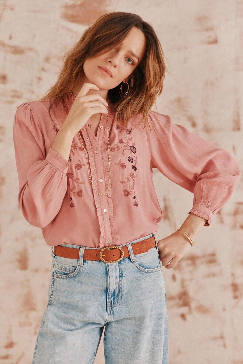 Pedro Del Hierro Corina. Blusa Bordada