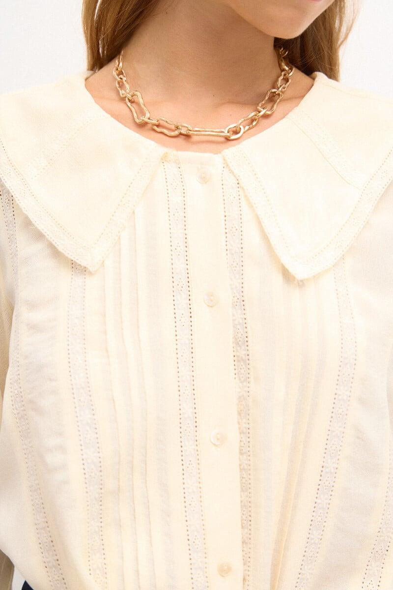 Pedro Del Hierro Cote. Blusa Pliegues