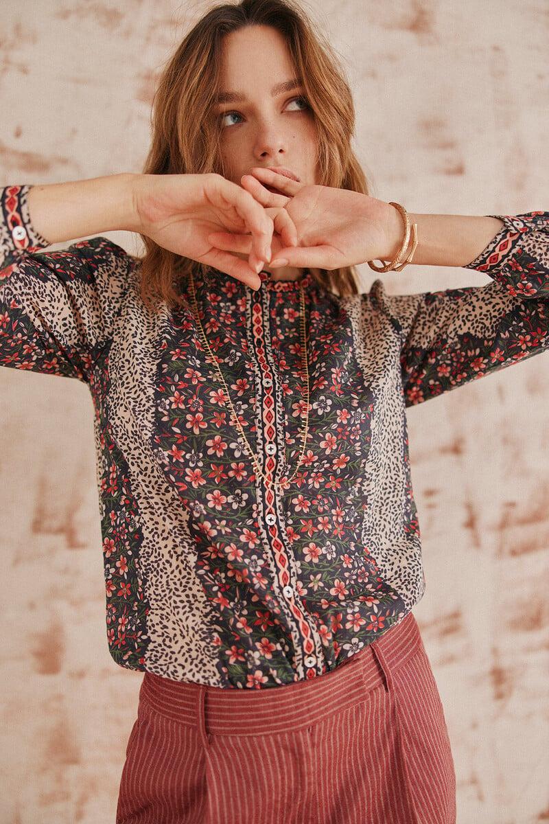 pedro del hierro Creta. Blusa estampada