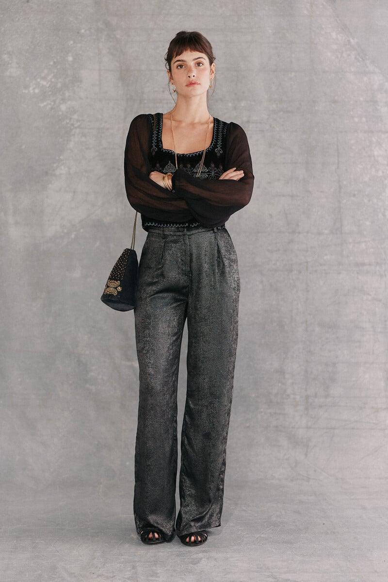 Pedro Del Hierro Cristina. Blusa Bordada